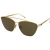 Fendi FF 0438/S 001/QT | Occhiali da Sole Graduati o Non Graduati | Prova Online | Metallo | Cat Eye, Ovali / Ellittici | Oro | Adrialenti