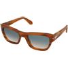 Persol PO0091S 960/3A | Occhiali da Sole Graduati o Non Graduati | Prova Online | Plastica | Quadrati | Marrone, Argento, Trasparente | Adrialenti