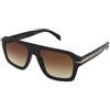 David Beckham DB 7127/S 2M2/QY | Occhiali da Sole Graduati o Non Graduati | Prova Online | Plastica | Quadrati | Nero | Adrialenti