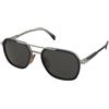 David Beckham DB 1161/S 284/M9 | Occhiali da Sole Graduati o Non Graduati | Prova Online | Metallo, Plastica | Quadrati | Nero, Argento | Adrialenti