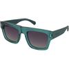Polaroid PLD 6241/S/X ZI9/WJ | Occhiali da Sole Graduati o Non Graduati | Prova Online | Unisex | Plastica | Quadrati | Verde, Trasparente | Adrialenti