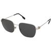 Burberry Drew BE3142 100587 | Occhiali da Sole Graduati o Non Graduati | Prova Online | Metallo | Quadrati | Argento | Adrialenti