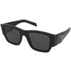 Prada PR 10ZS 1AB5S0 | Occhiali da Sole Graduati o Non Graduati | Prova Online | Plastica | Quadrati | Nero | Adrialenti