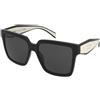 Prada PR 24ZS 1AB5S0 | Occhiali da Sole Graduati o Non Graduati | Prova Online | Plastica | Quadrati | Nero | Adrialenti