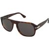 Persol Jean PO3310S 24/B1 | Occhiali da Sole Graduati o Non Graduati | Prova Online | Plastica | Quadrati | Marrone, Havana | Adrialenti