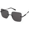 Michael Kors Quebec MK1150 1105/1 | Occhiali da Sole Graduati o Non Graduati | Prova Online | Metallo | Quadrati | Nero | Adrialenti