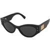 Dolce & Gabbana DG4480 501/87 | Occhiali da Sole Graduati o Non Graduati | Prova Online | Plastica | Cat Eye | Nero, Oro | Adrialenti
