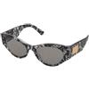 Dolce & Gabbana DG4480 3287/1 | Occhiali da Sole Graduati o Non Graduati | Prova Online | Plastica | Cat Eye | Nero, Trasparente | Adrialenti