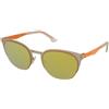 Police Flow 3 SPL341 S34G | Occhiali da Sole Graduati o Non Graduati | Prova Online | Metallo | Browline | Arancio, Argento | Adrialenti