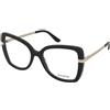Guess GU50245 001 | Occhiali da Vista Graduati | Prova Online | Plastica | Farfalla | Nero | Adrialenti