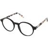 Crullé Kids Loopy C1 | Occhiali per Bambini | Prova Online | Unisex | Plastica | Tondi | Nero | Adrialenti