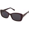 Tommy Hilfiger TH 2225/S LHF/IR | Occhiali da Sole Graduati o Non Graduati | Prova Online | Plastica | Rettangolari | Bordeaux | Adrialenti