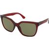 Serengeti Wakota SS536003 | Occhiali da Sole Graduati o Non Graduati | Plastica | Quadrati | Rosso, Trasparente | Adrialenti