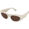 MAX&Co. MO0147 25E | Occhiali da Sole Graduati o Non Graduati | Plastica | Cat Eye | Bianco | Adrialenti