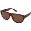 Serengeti Pancho SS601002 | Occhiali da Sole Graduati o Non Graduati | Unisex | Plastica | Quadrati | Marrone, Trasparente, Havana | Adrialenti
