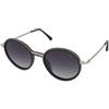 Crullé Zestful C1 | Occhiali da Sole Graduati o Non Graduati | Prova Online | Unisex | Metallo, Plastica | Tondi | Nero, Argento | Adrialenti