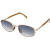 David Beckham DB 1129/S F6W/08 | Occhiali da Sole Graduati o Non Graduati | Prova Online | Metallo | Rettangolari | Oro | Adrialenti
