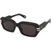Chloe CH0256S 001 | Occhiali da Sole Graduati o Non Graduati | Prova Online | Plastica | Rettangolari | Nero | Adrialenti