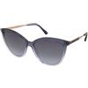 Jimmy Choo Belinda/S JQ4/GB | Occhiali da Sole Graduati o Non Graduati | Prova Online | Plastica | Cat Eye, Ovali / Ellittici | Viola, Grigio, Trasparente | Adrialenti