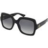 Gucci GG1337S 001 | Occhiali da Sole Graduati o Non Graduati | Prova Online | Plastica | Quadrati | Nero | Adrialenti
