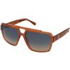 Guess GU00223 42X | Occhiali da Sole Graduati o Non Graduati | Prova Online | Plastica | Quadrati | Arancio, Trasparente | Adrialenti