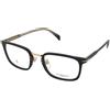 David Beckham DB 1211/G 2M2 | Occhiali da Vista Graduati | Plastica | Quadrati | Nero, Oro | Adrialenti