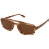Emporio Armani EA4240U 6203/73 | Occhiali da Sole Graduati o Non Graduati | Prova Online | Plastica | Rettangolari | Marrone, Trasparente | Adrialenti