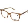 Calvin Klein CK22540 259 | Occhiali da Vista Graduati | Prova Online | Plastica | Quadrati | Nero, Marrone | Adrialenti