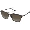 Emporio Armani EA4228 3003/8E | Occhiali da Sole Graduati o Non Graduati | Prova Online | Unisex | Metallo, Plastica | Browline | Grigio, Rutenio | Adrialenti