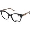 LIU JO LJ2787 001 | Occhiali da Vista Graduati | Prova Online | Plastica | Tondi | Nero | Adrialenti