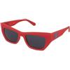 Calvin Klein Jeans CKJ23641S 600 | Occhiali da Sole Graduati o Non Graduati | Prova Online | Plastica | Cat Eye | Rosso | Adrialenti