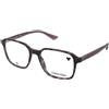 Calvin Klein CK23524 528 | Occhiali da Vista Graduati | Prova Online | Plastica | Quadrati | Nero, Viola, Havana | Adrialenti