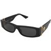 Versace VE4476U GB1/87 | Occhiali da Sole Graduati o Non Graduati | Prova Online | Plastica | Rettangolari | Nero | Adrialenti