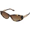 Versace VE4470B 5470/13 | Occhiali da Sole Graduati o Non Graduati | Prova Online | Plastica | Cat Eye | Marrone, Havana | Adrialenti