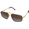 Carrera Carrera 338/S 003/86 | Occhiali da Sole Graduati o Non Graduati | Prova Online | Metallo | Quadrati | Nero, Oro | Adrialenti