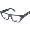 MAX&Co. MO5185 090 | Occhiali da Vista Graduati | Plastica | Rettangolari, Cat Eye | Blu, Trasparente | Adrialenti