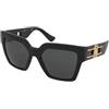 Versace VE4458 GB1/87 | Occhiali da Sole Graduati o Non Graduati | Prova Online | Plastica | Oversize | Nero | Adrialenti