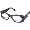 MAX&Co. MO5184 090 | Occhiali da Vista Graduati | Plastica | Ovali / Ellittici | Blu, Trasparente | Adrialenti
