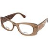 MAX&Co. MO5184 057 | Occhiali da Vista Graduati | Plastica | Ovali / Ellittici | Marrone, Trasparente | Adrialenti