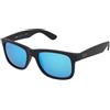 Ray-Ban Justin RB4165 - 622/55 | Occhiali da Sole Graduati o Non Graduati | Prova Online | Plastica | Quadrati | Nero | Adrialenti