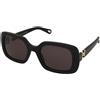 Chloe CH0333S 001 | Occhiali da Sole Graduati o Non Graduati | Prova Online | Plastica | Quadrati | Nero | Adrialenti