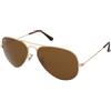 Ray-Ban Aviator Large Metal RB3025 - 001/33 | Occhiali da Sole Graduati o Non Graduati | Prova Online | Unisex | Metallo | Pilot | Oro | Adrialenti