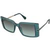 MAX&Co. MO0120 96B | Occhiali da Sole Graduati o Non Graduati | Plastica | Oversize | Verde, Trasparente | Adrialenti