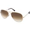 Ray-Ban Aviator Large Metal RB3025 - 001/51 | Occhiali da Sole Graduati o Non Graduati | Prova Online | Unisex | Metallo | Pilot | Oro | Adrialenti