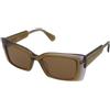MAX&Co. MO0117 95J | Occhiali da Sole Graduati o Non Graduati | Plastica | Cat Eye, Ovali / Ellittici | Verde, Trasparente | Adrialenti