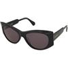 MAX&Co. MO0116 01A | Occhiali da Sole Graduati o Non Graduati | Plastica | Cat Eye, Ovali / Ellittici | Nero | Adrialenti