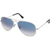 Ray-Ban Aviator Large Metal RB3025 - 003/3F | Occhiali da Sole Graduati o Non Graduati | Prova Online | Unisex | Metallo | Pilot | Argento | Adrialenti