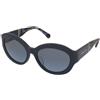 Michael Kors Brussels MK2204U 39488F | Occhiali da Sole Graduati o Non Graduati | Prova Online | Plastica | Tondi | Blu | Adrialenti