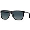Persol PO3336S 95/S3 | Occhiali da Sole Graduati o Non Graduati | Prova Online | Unisex | Plastica | Quadrati | Nero | Adrialenti