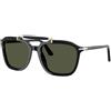 Persol PO0203S 95/31 | Occhiali da Sole Graduati o Non Graduati | Prova Online | Unisex | Plastica | Quadrati | Nero | Adrialenti
